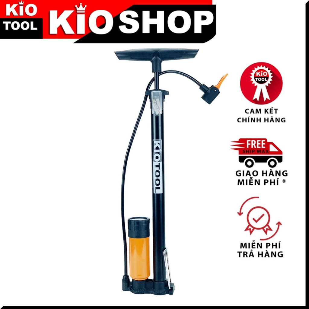 Bơm xe đạp Kiotool dùng tay nhỏ gọn có đầu bơm xe máy Kiotool Shop