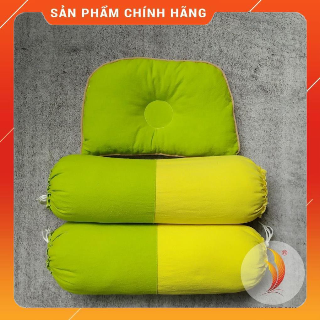 [Chính Hãng] Bộ nệm gối cho bé SơSinh thương hiệu Kim Home chất liệu vải cotton xốp chần gòn giá tốt