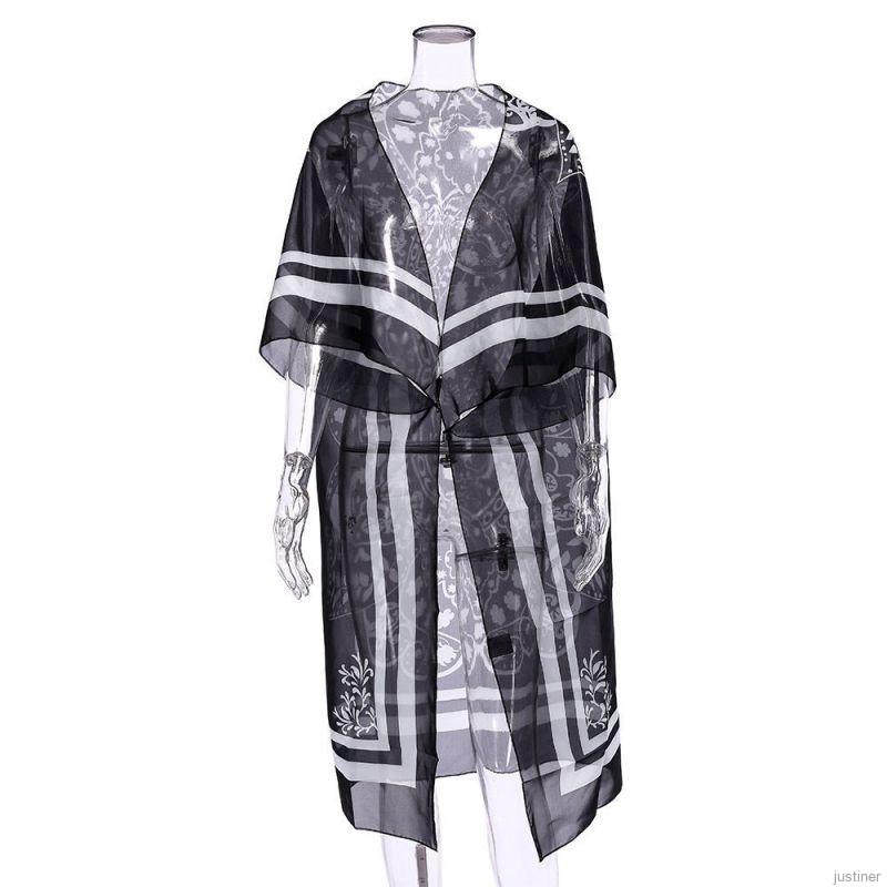 Áo Khoác Kimono Chống Nắng In Họa Tiết Kỹ Thuật Số Thời Trang Mùa Hè Cho Nữ