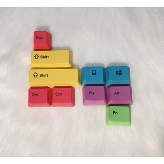 Set keycap 10 nút modifier PBT CMYK (dùng cho Mac / Windows)