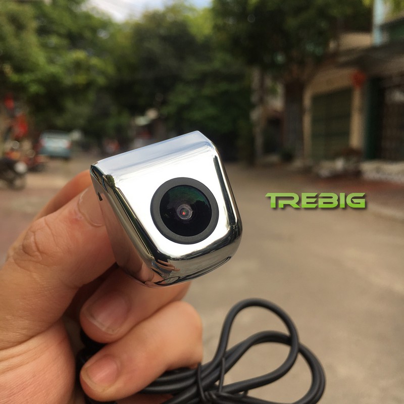 Camera lùi ô tô AHD góc rộng, vỏ kim loại chrome sáng bóng, ống kính lồi, độ nét cao, camera AHD inbox trebig BH 6 tháng