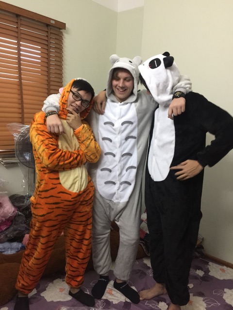 Bộ ngủ thú bông hình panda có sẵn