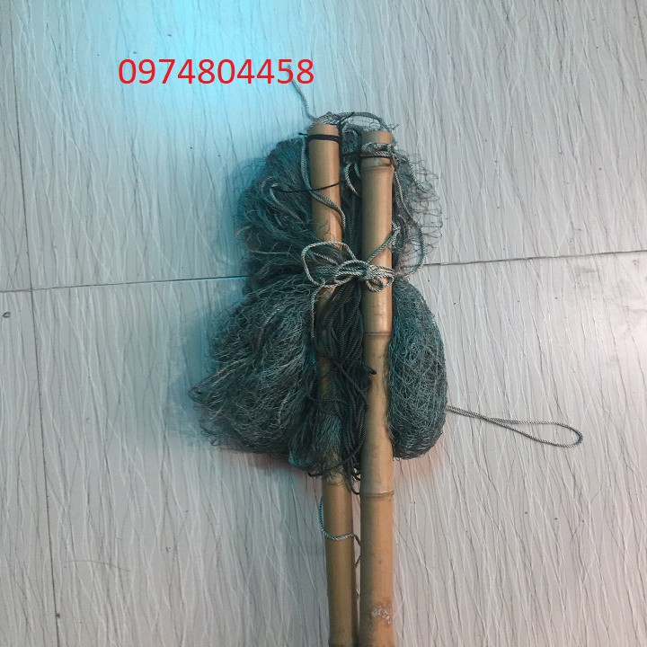 Lưới giật sẻ 1 cánh cả bộ, Lưới được sâu kỹ từng mắt một, xung  quanh đường diềm là sợi dù cao cấp không đứt dù có kéo g