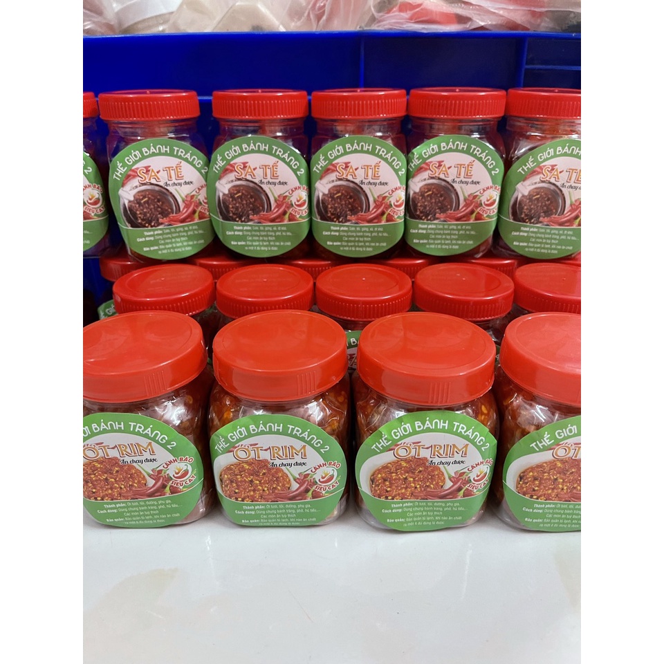combo 10 hủ ớt rim siêu cay trộn bánh tráng Tây Ninh