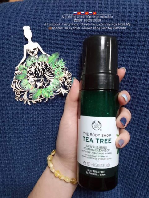 TEA TREE Rửa sạch với sửa rửa mặt tạo bọt