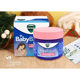 Dầu bôi ấm ngực vicks baby balsam bôi ấm ngực cho bé 50g