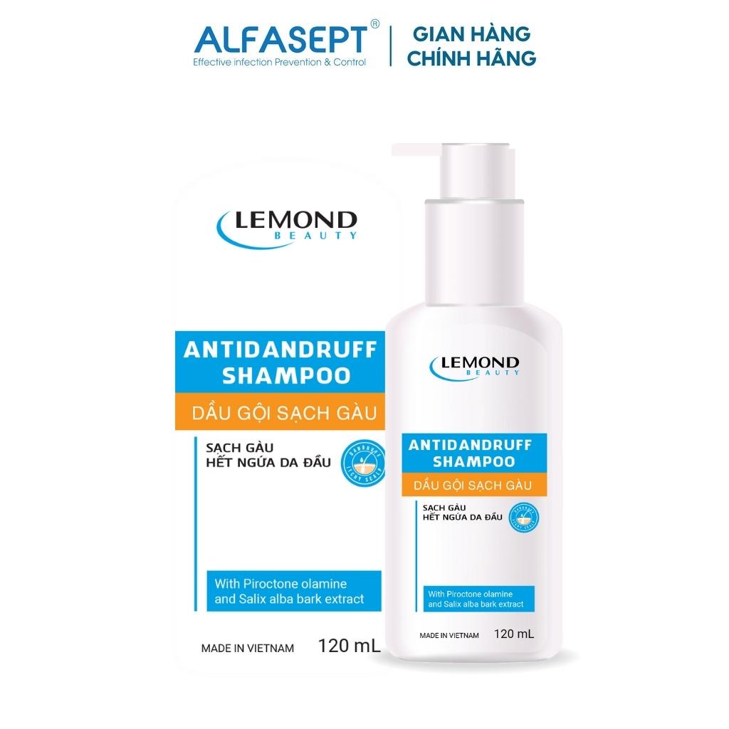 Dầu Gội ALFASEPT LEMOND Sạch Gàu Hết Ngứa Da Đầu Ngăn Ngừa Nấm Gây Gàu, Làm Sạch Tóc Và Da Đầu 120ML