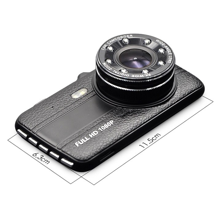 [Tặng Thẻ 0GB - 32GB] Bộ camera hành trình ô tô trước sau FULL HD - Tích hợp 8 LED sáng