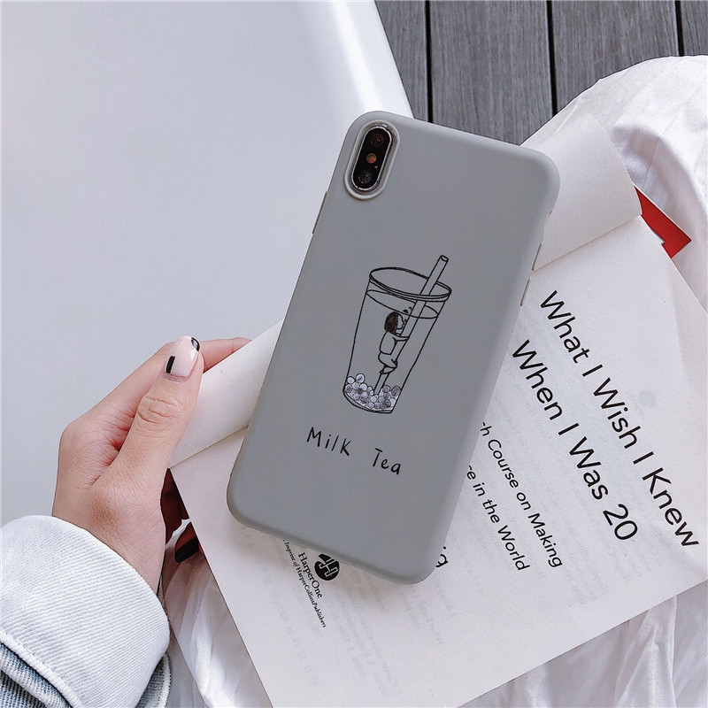 Ốp điện thoại họa tiết ly và bình nước cá tính dành cho iphone 6/6s/6s+/7/7+/8/8+/x/xs max/xr | BigBuy360 - bigbuy360.vn