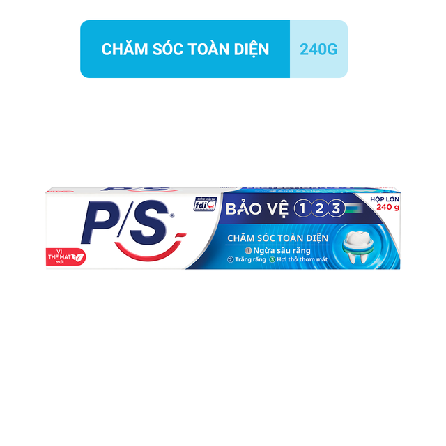 Kem đánh răng P/S Bảo Vệ 123 Chăm Sóc Toàn Diện 240g