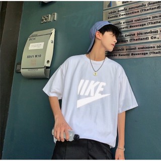 🔥 Áo thun phông unisex logo IKE phản quang 2 màu nam nữ form rộng tay lỡ cá tính