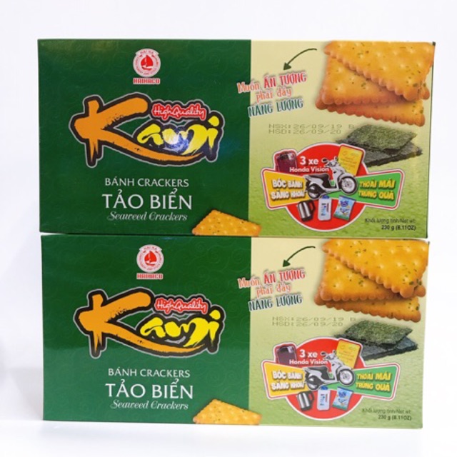 BÁNH TẢO BIỂN KAMI HẢI HÀ HỘP 230G