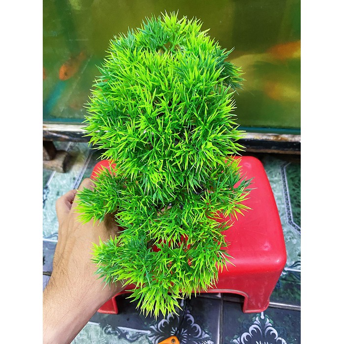 CÂY BONSAI GIẢ TRANG TRÍ HỒ CÁ NON BỘ 19X12X21CM