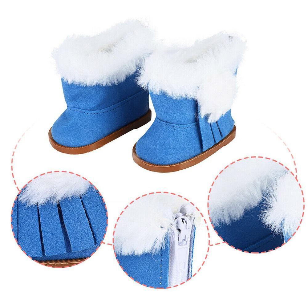 Giày Vải Lông Xù Xinh Xắn Cho Búp Bê