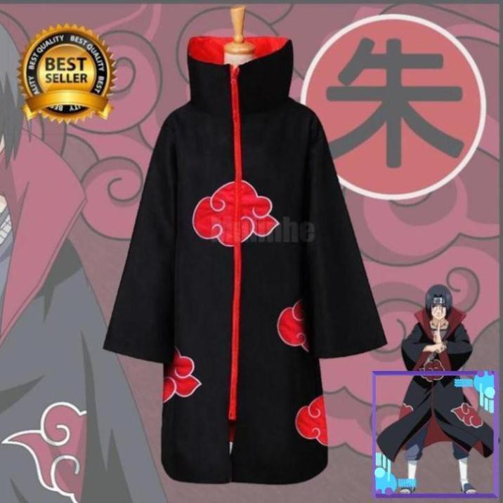 NEW 2021 -  [SALE] HOT-  HÀNG CÓ SẴN CAO CẤP- Áo choàng cosplay akatsuki itachi phim Naruto cực chất mẫu siêu HOT