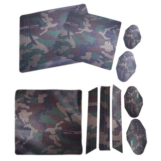 Camouflage Decal Sticker Skin Cover For  PS4 Slim Console + 2 Controller