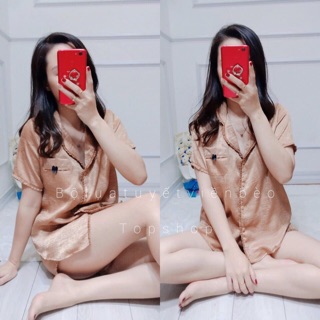 Bộ viền beo chất lụa nhung