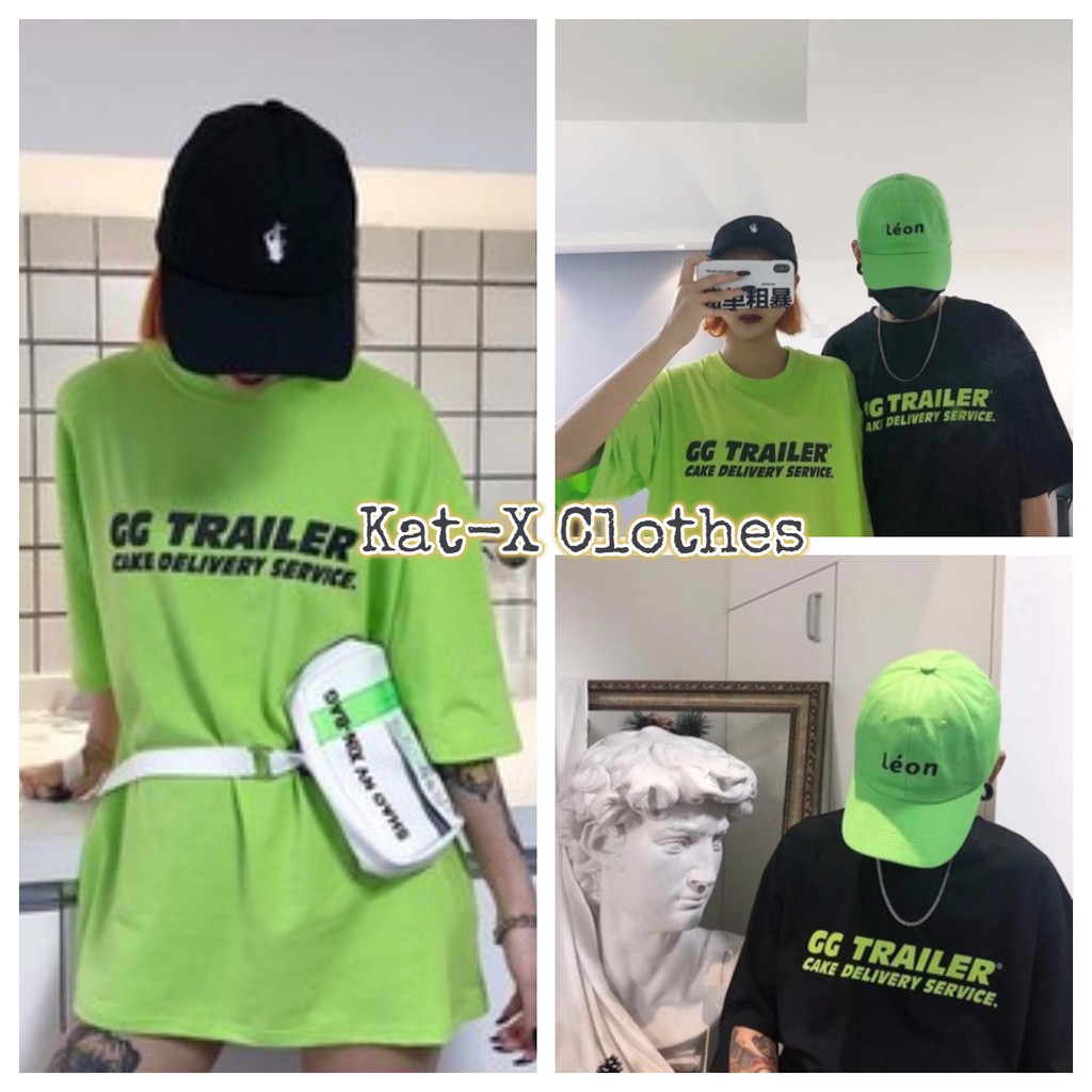 Áo tay lỡ GG TRAILER dáng rộng dưới 75kg unisex