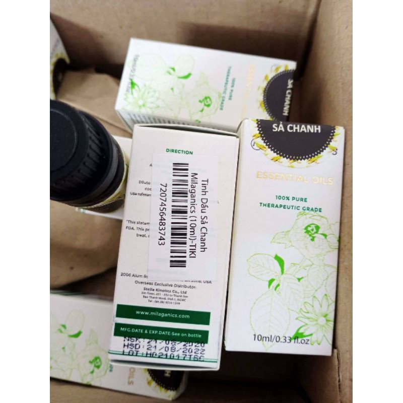 Tinh dầu sả chanh Milaganics 10ml