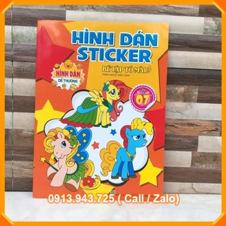 Hình dán STICKER bé tập tô màu  [VPP Trí Nhân]
