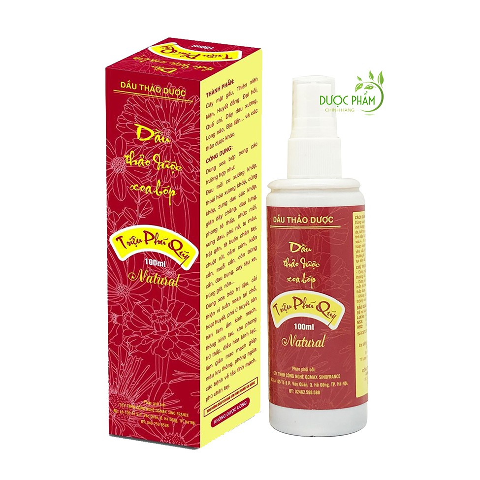 Tinh dầu triệu phú quý 100ml ( mẫu tráng kim)