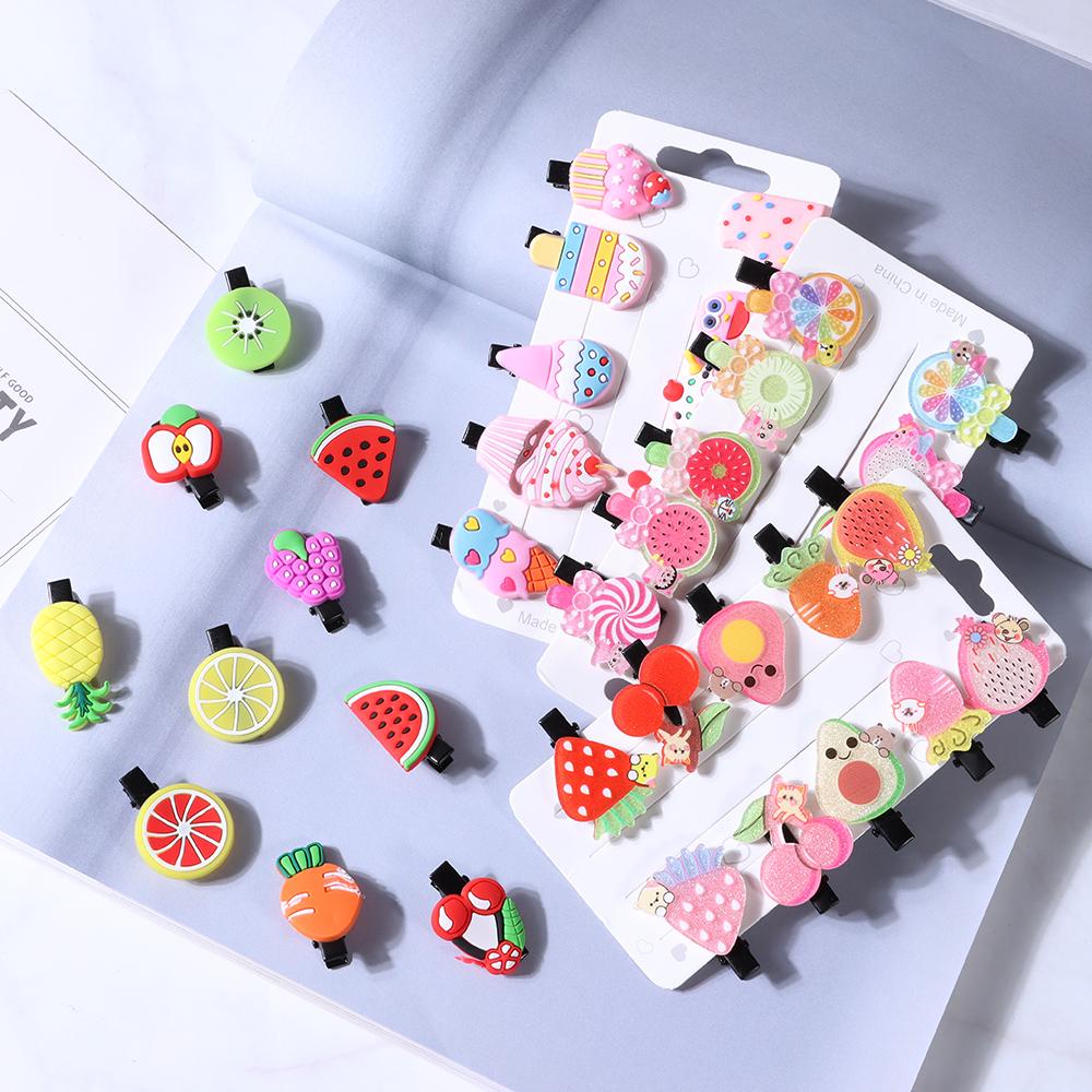 Xiantin Kẹp Tóc Hình Hoạt Hình Màu Cầu Vồng