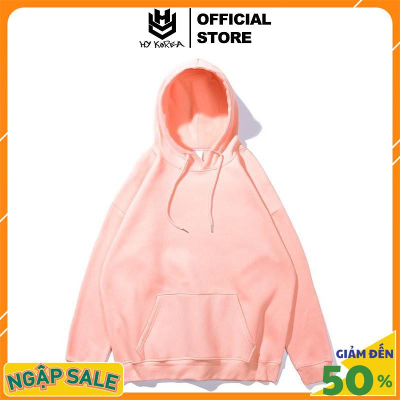 Áo hoodie HY KOREA nữ nam khoác nỉ form rộng kiểu sweater unisex. ST55