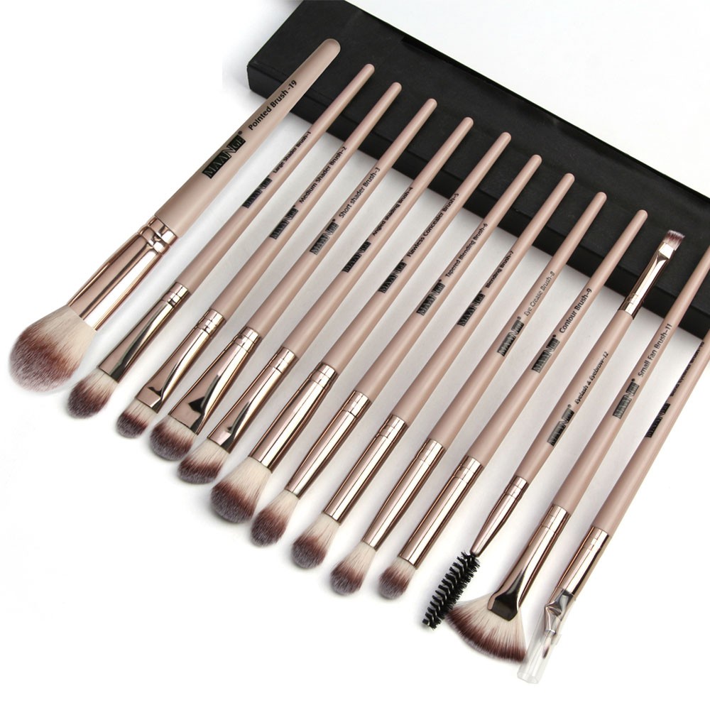 MAGEFY 13 PCS/Set Makeup Brushes Set  Cọ trang điểm đánh phấn mắt chất lượng cao，Cọ Trang Điểm Lông Siêu Mềm Thiết Kế Nhỏ Gọn Dùng Đánh Phấn Mắt