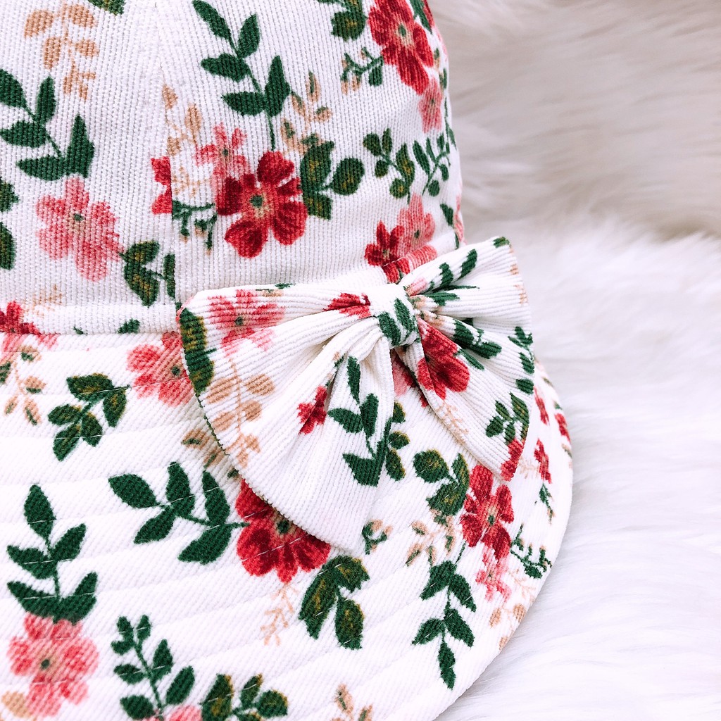 Nón Vành Nữ Vành Hoa Nhung Cao Cấp Duy Ngọc, hàng chính hãng, chất liệu vải Cotton cao cấp (7406)