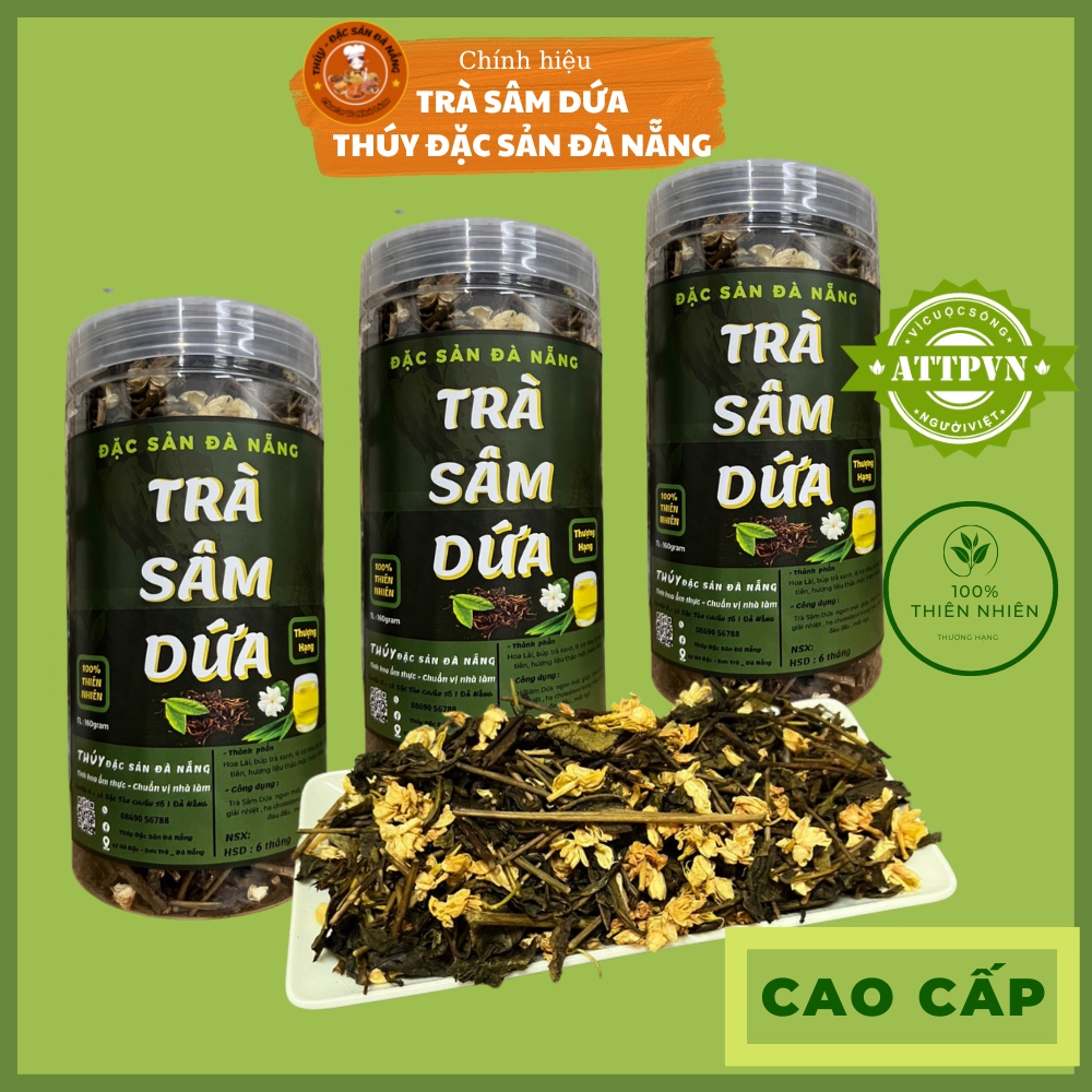 Trà Sâm Dứa Hoa Lài [thượng hạng] chính hiệu Thúy Đặc Sản Đà Nẵng thơm ngon dạng hộp cao cấp