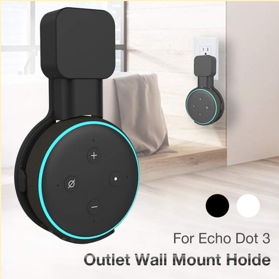 GIÁ ĐỠ TREO GẮN TƯỜNG CHO LOA ECHO DOT 3 MÀU ĐEN, TRẮNG TIỆN LỢI