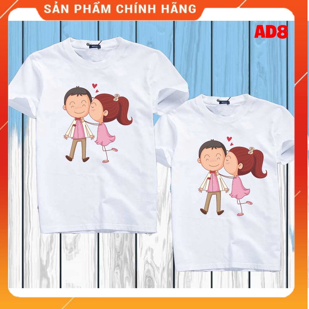 Áo thun đôi, áo cặp, áo tình nhân chibi