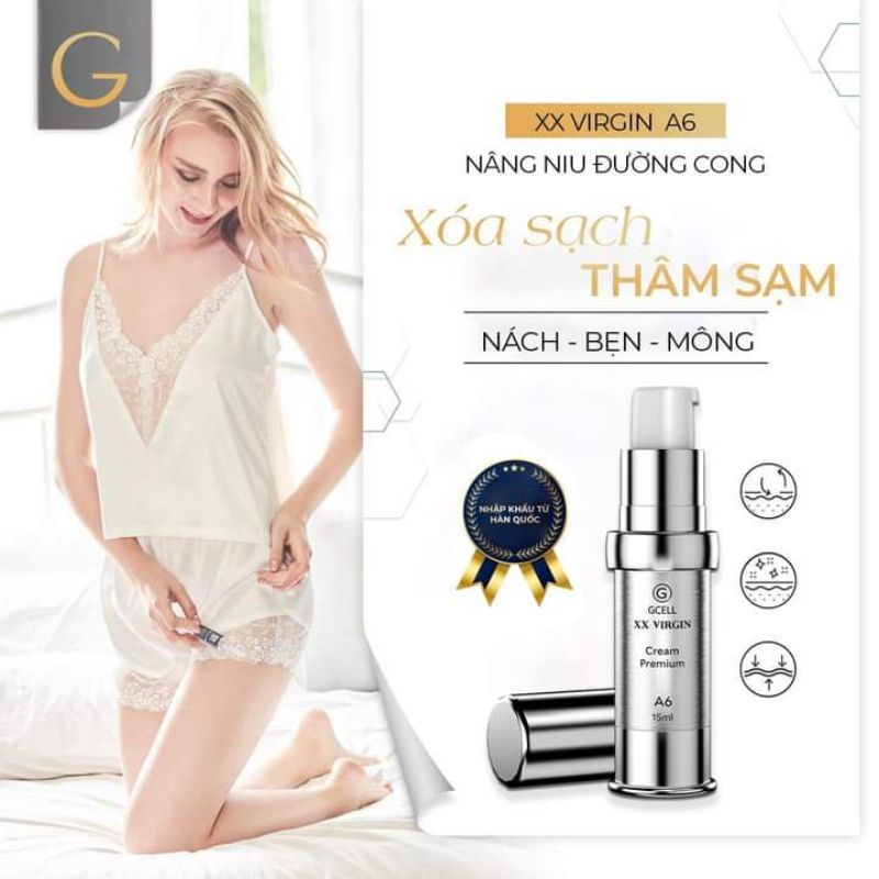 Kem dưỡng trắng da nách - bẹn - mông - Xxvirgin - Gcell Hàn Quốc