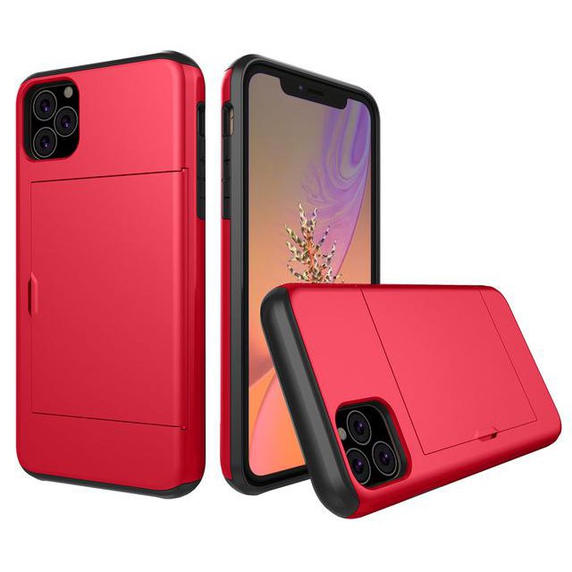 Ví Ốp Điện Thoại Dạng Giáp Chống Sốc Có Ngăn Đựng Thẻ Cho Iphone 13 Pro Max 13 Pro 12 Pro Max Se 2020 11 Pro Max