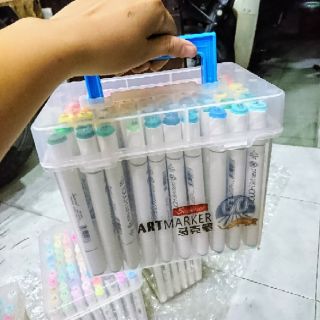 [có quà] Bộ bút vẽ TOUCH SOFT HEAD 2017 80 màu - Bút dạ, bút gốc cồn - phù hợp vẽ trên giấy