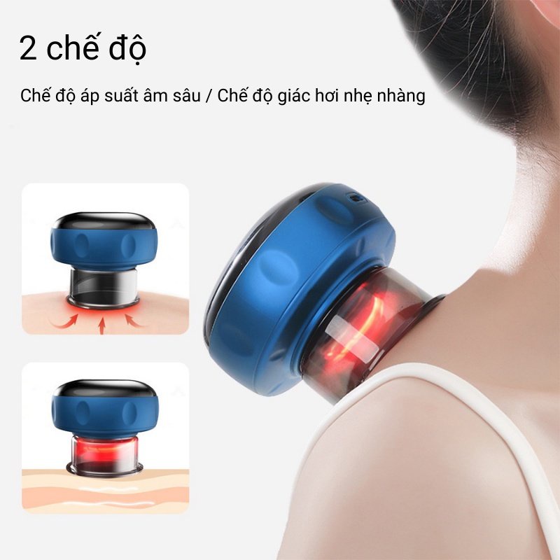 Máy cạo gió giác hơi không dùng lửa  , massage cơ thể cầm tay không dây cao cấp