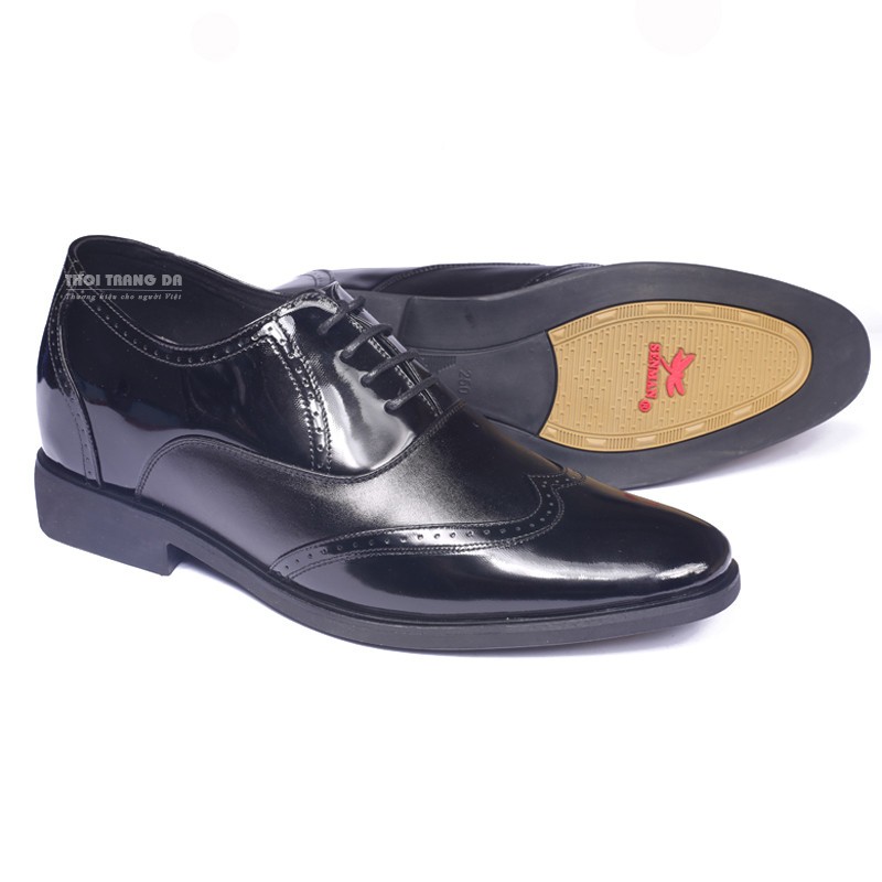 Giày buộc dây công sở nam tăng chiều cao 7cm chính hãng MENLI mã CSSP20 có độn đế hoàn toàn bí mật