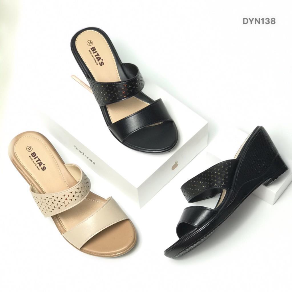 Dép nữ BITAS ❤️FREESHIP❤️ Dép lê hai quai đế xuồng 7cm thời trang DYN138 - Hàng Chính Hãng