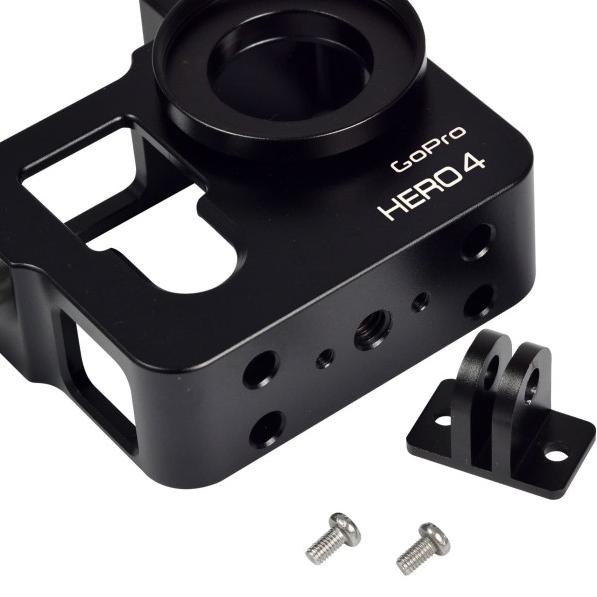 Vỏ Nhôm Bảo Vệ Máy Ảnh GoPro Hero 4 Kèm Nắp Đậy Ống Kính - 1