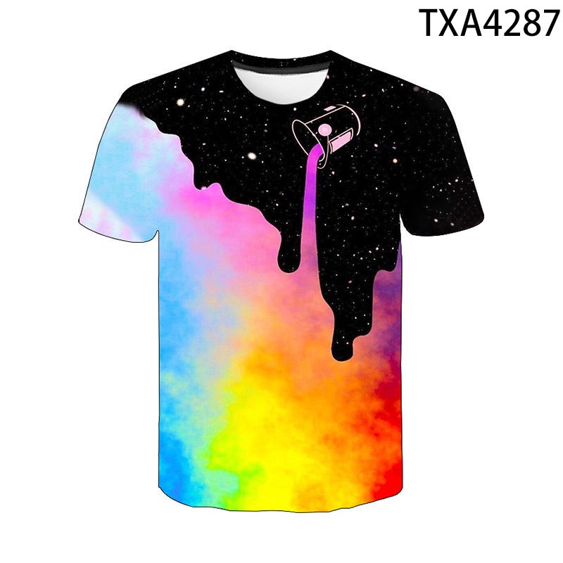 Áo Thun In Hình Phi Hành Gia Vũ Trụ 3D Thời Trang Mùa Hè 2022 XS-3XL