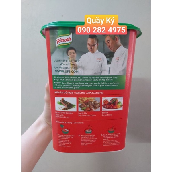 BỘT SỐT / XỐT BÒ NÂU 1kg Knorr - CHIẾT LẺ 500gr