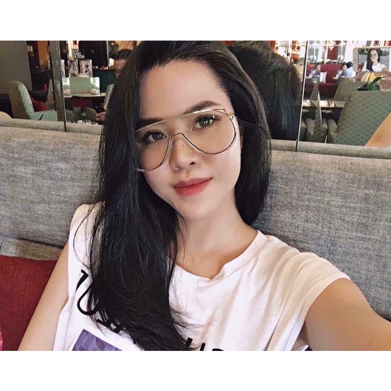 Kính Râm Nam Nữ Bản To Kim Loại Sang Chảnh - AFIX