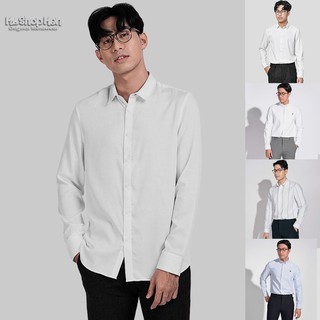 [Follow Shop] Áo sơ mi nam màu trắng chất vải mền & mịn, dáng slim [free ship] đơn hàng "180k" trở lên tại Shopee VN