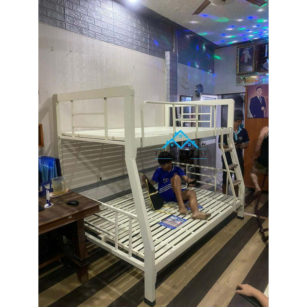 Giường sắt hai tầng hộp 4x8 sắt dày CAO CẤP nhiều kích thước