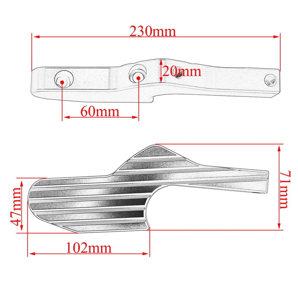 Phụ kiện gác chân mở rộng cho xe máy Vespa GT GTS GTV 60 125 200 250 300ie Vespa
