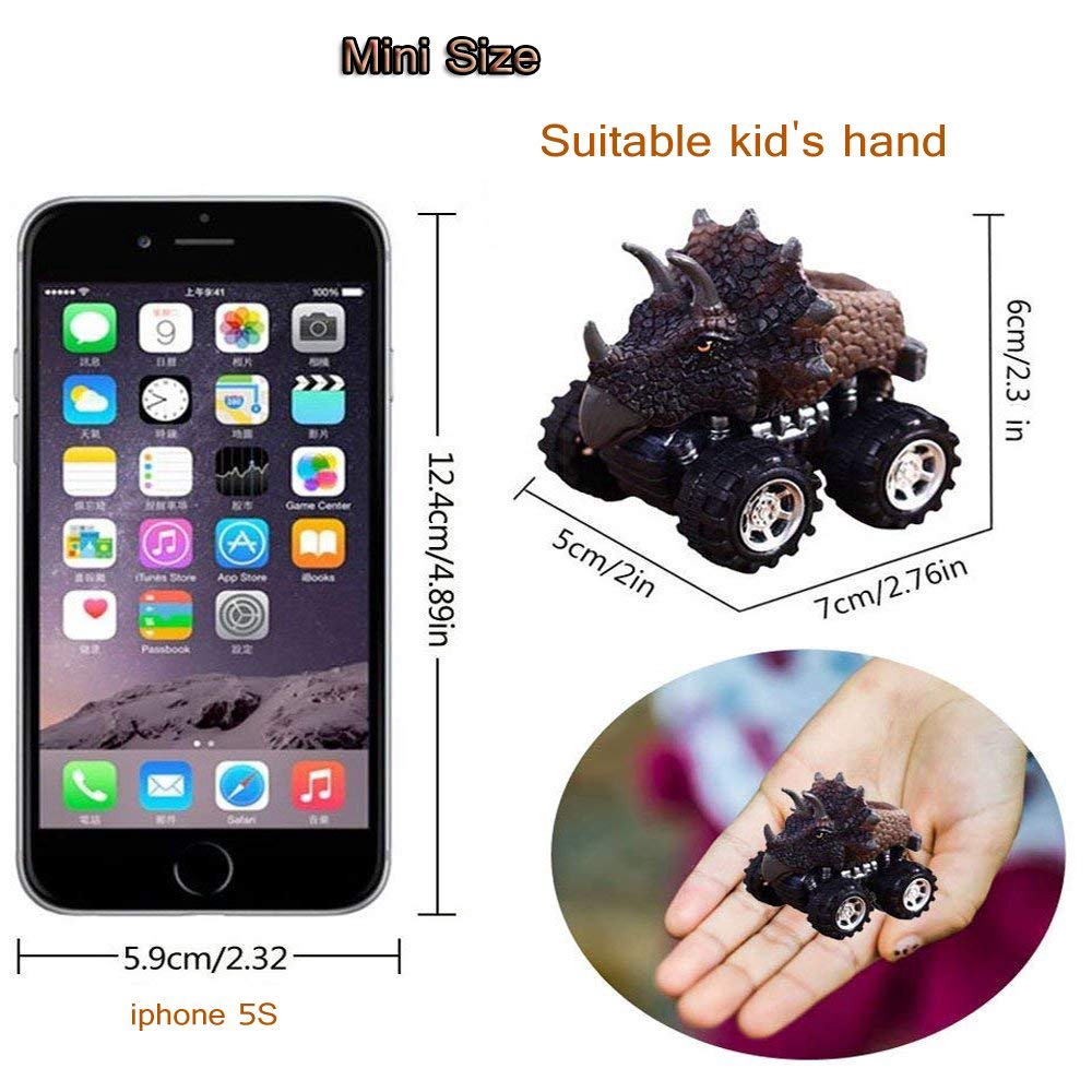 Mô hình xe kéo lùi kiểu dáng khủng long sáng tạo