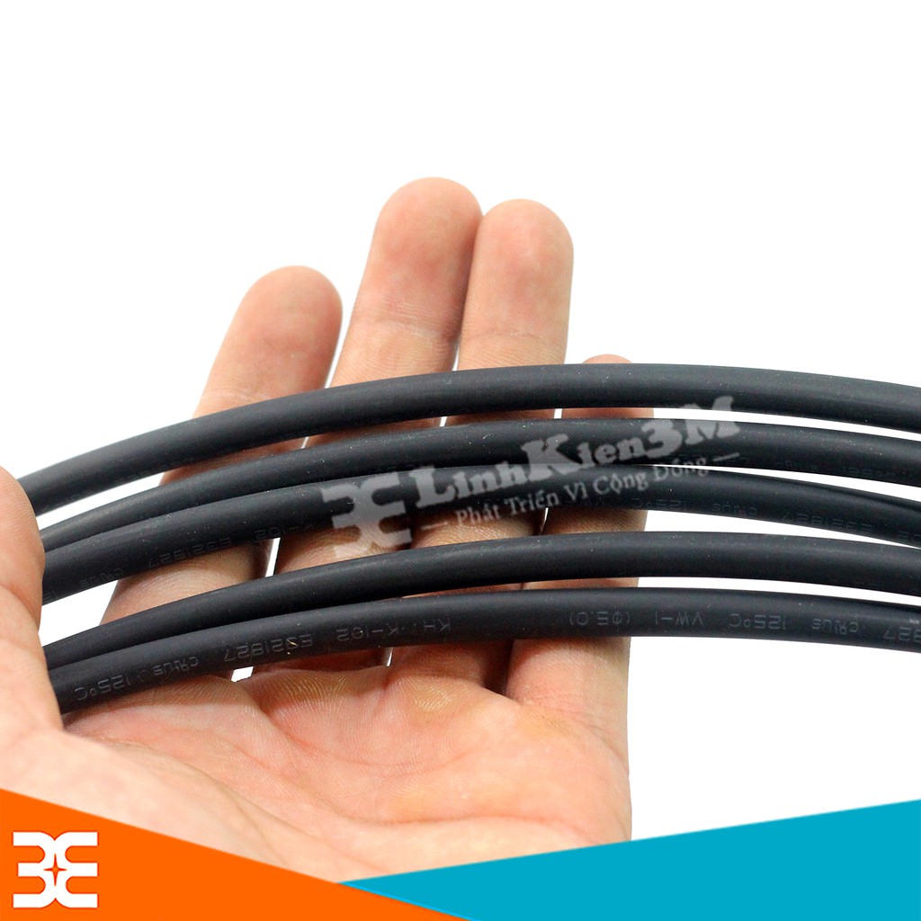 Bộ 5 Ống Gen Co Nhiệt Đường Kính 5mm, Mỗi Ống Dài 1m ( Đen )