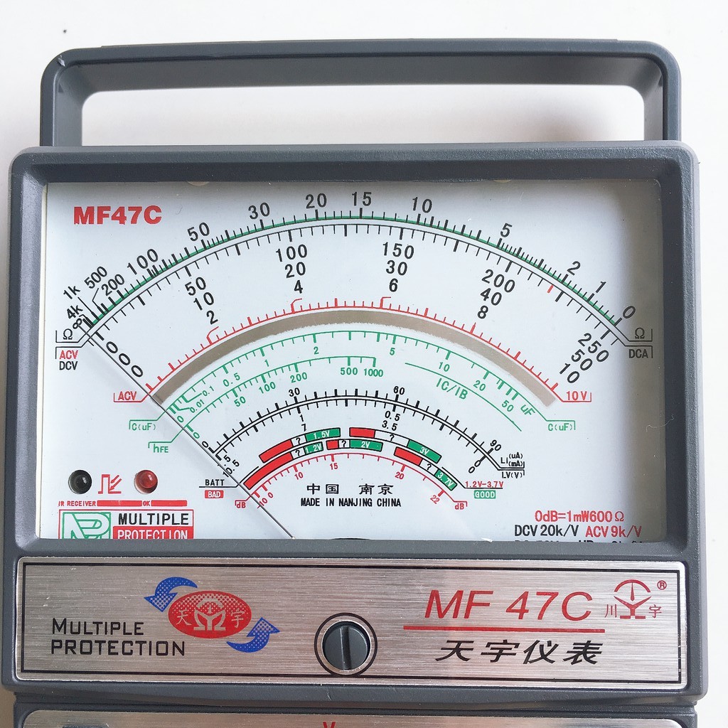 Đồng hồ kim vạn năng MF47C - Đồng hồ cơ vạn năng đầy đủ phụ kiện kèm theo