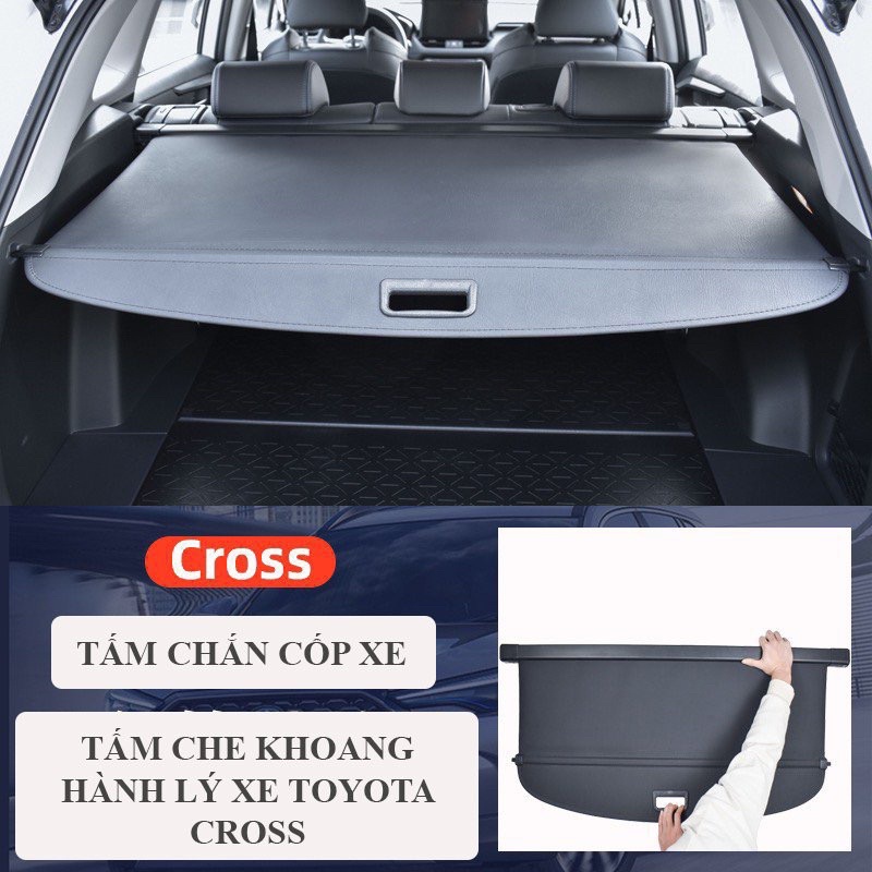 Tấm chắn cốp xe Cross, tấm che khoang hành lý xe Toyota Cross 2021 2022