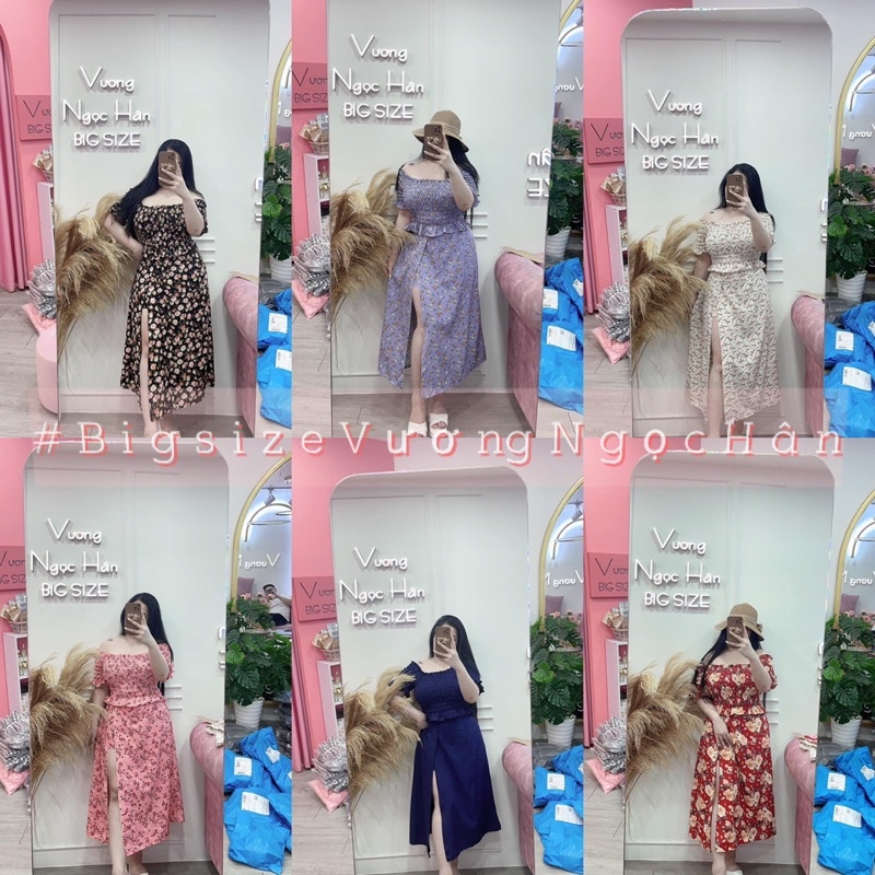 ( 65KG ĐẾN 90KG ) SET BỘ MAXI ÁO NHÚN CHÂN VÁY SẺ ĐÙI BIGSIZE